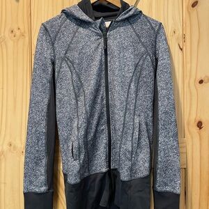 Lululemon Athletica Black and Gray Speckled Hoodie